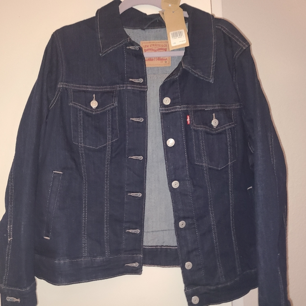 LEVIS plus 1x original trucker jacket dark blue